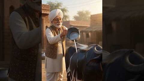 Gaon Ki Subah 🐃💦🥛 | Desi Roots ❤️