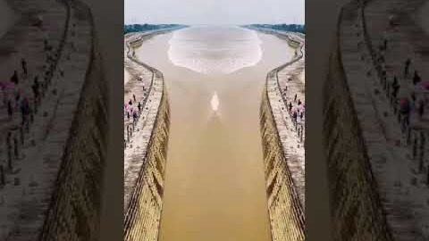 dam water release #viral #dam #water #youtubeshorts #dangerous #risk #rain