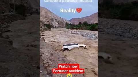 Fortuner flowed in the water🔥💔#fortuner#reality #trending #viral #youtube #shorts #short