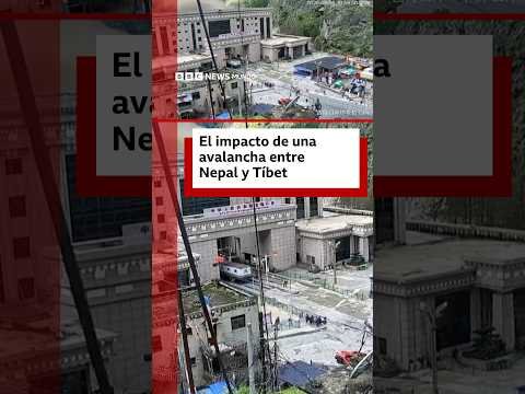 El impacto de una avalancha entre Nepal y Tíbet