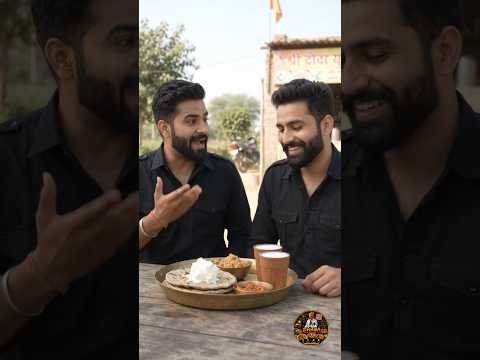 Haryana Se Aaye Do Bhai Aur Apna Dhaba Par Khayi Desi Ghee ki Bajre Ki Roti& Churma#desi#viralshorts