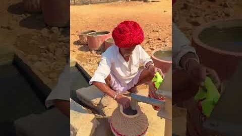 गाँव का देसी फ्रिज😍 #rajasthan #desi #village #lifestyle #reels