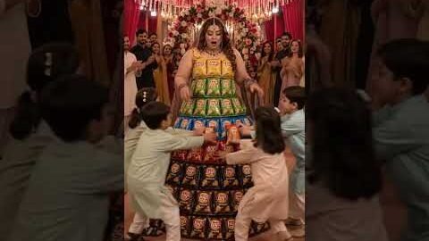 Bacho nay Mahnoor ka lays ka lehnga tordiya😂 #viral #wedding #bride #desi #indianwedding #fyp