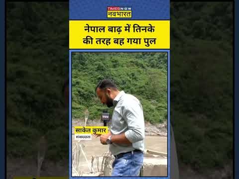 Nepal Flood Crisis : नेपाल में बाढ़ का रौद्र रूप चौंका देगा! #nepal #nepalflood #shorts #ytshorts