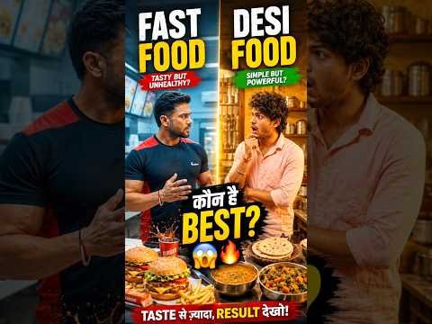Desi Food vs Fast Food: Which is Better for Your Body? #viralshorts #viralreels #ytviral #ytshorts
