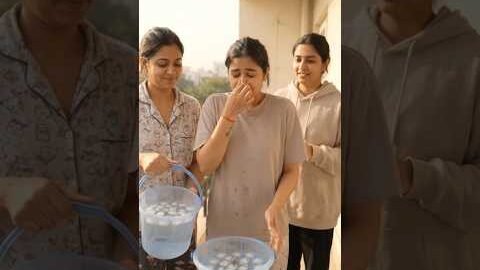 ICE BUCKET CHALLENGE!! #aishorts #sister #desi #india #funny #icebucketchallange #relatable