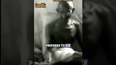 Gandhi ‘s savage reply in his first television interview #waitforit #savage #viral #shorts #short