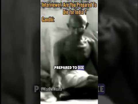 Gandhi ‘s savage reply in his first television interview #waitforit #savage #viral #shorts #short
