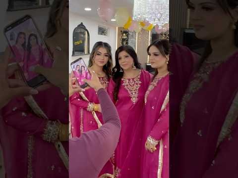 Mother daughters matching 😍 #shortsvideo #wedding #partygift #desi #shaadi #mubarak #fashion