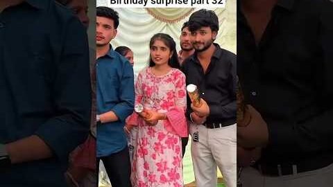 Birthday Surprise Part 32 || YouTubeshorts #harshpushptode #kishan #bapukisanhai #desi #village