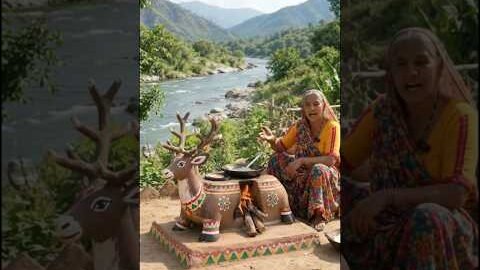 Amazing Caribou Design Clay Stove 😍🔥 | Grandma’s Incredible Desi Jugaad | Village Cooking #youtube
