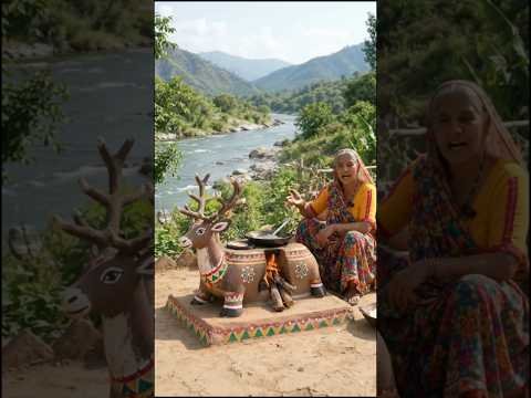Amazing Caribou Design Clay Stove 😍🔥 | Grandma’s Incredible Desi Jugaad | Village Cooking #youtube