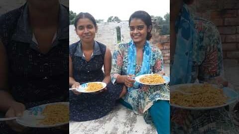 “Desi Style Maggi 😋 |  with sister #viral  #shorts # Maggie  #Desi #trendingshort