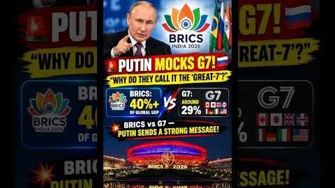 Putin Mocks G7 at BRICS Summit! ๐ท๐บ โWhy Do They Call It the Great-7?โ | BRICS vs G7 #russia #usa #uk