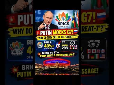 Putin Mocks G7 at BRICS Summit! π·πΊ βWhy Do They Call It the Great-7?β | BRICS vs G7 #russia #usa #uk