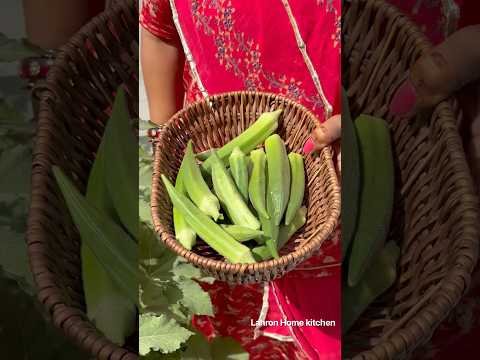 देसी भिंडी की सब्जी #desi #bhindi #sabji #rajasthani #marwadi #organic #youtubeshorts #food #shorts