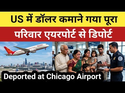 America में Dollar कमाने गई Gujrat की Family शिकागो Airport से Deport | US Visitor Visa Scam Exposed