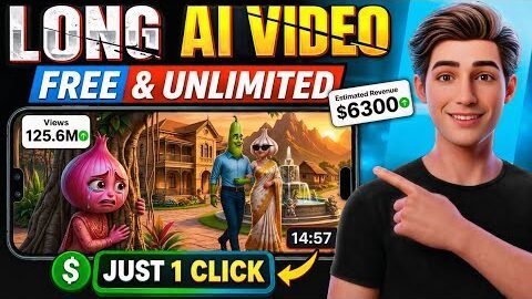 Long AI Video Kaise Banaye (15 Min) Using Just 1 Prompt🔥|| Ai Automation 2026