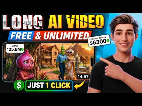Long AI Video Kaise Banaye (15 Min) Using Just 1 Prompt🔥|| Ai Automation 2026