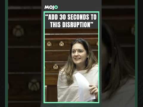 “Oh, Please Stop” | Priyanka Chaturvedi’s Lighthearted Banter In The Parliament  #viral #rajyasabha