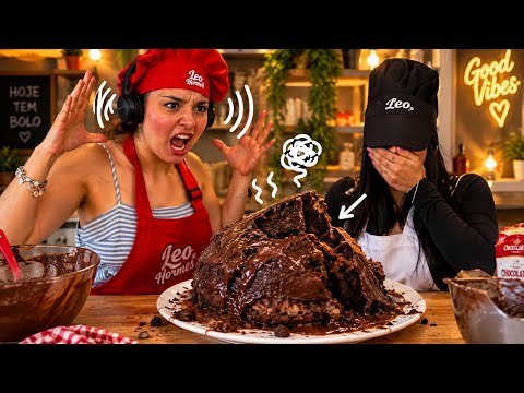 DESAFIEI A MINHA CUNHADA A COZINHAR COMIGO! *com os olhos vendados*