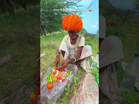 जंगल में देसी नमकीन का नाश्ता 😍 #desi #shorts #viralvideo #trending