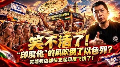 笑麻了！印度“占领”以色列？哭墙旁边都快支起印度飞饼了！莫迪送给以色列的“人口大礼包”，会发生什么？#以色列 #印度 #印以关系 #以色列印度人 #印度劳工 #印度移民 #印度人口 #印度裔 #莫迪