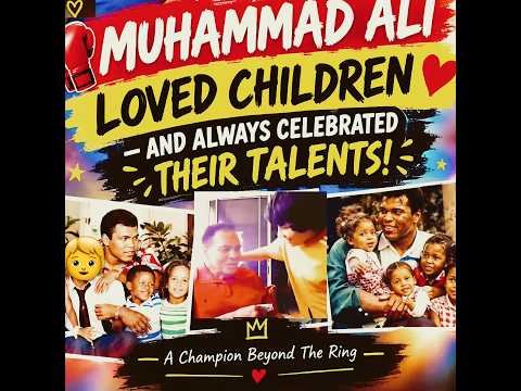 MUHAMMAD ALI LOVED CHILDRENS & ALWAYS CELEBRATED THEIR TALENT‼️👏🧒#mohammad #ali #shorts #usa #uk