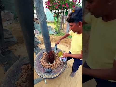 गाँव की पुरानी तेल की कच्ची घानी 😍 #desi #viralvideo #shortsfeed #trending #villagelife #rajsthan