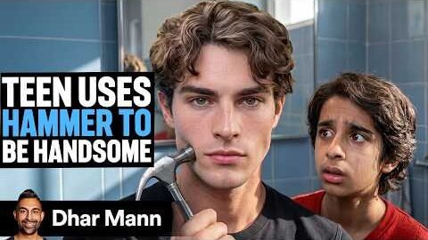 Teen Uses HAMMER To BE HANDSOME | Dhar Mann Studios