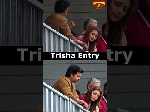 CM Vijay, Ajith Kumar & Trisha Mass Entry at London Car Race! 🏁 Silverstone Full Video #shorts