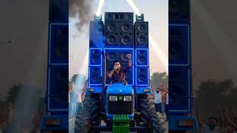 Tractor Par DJ Ka Dhamaka 🔥🚜 | Desi Tractor DJ Dance | #shorts #trending #viralvideos