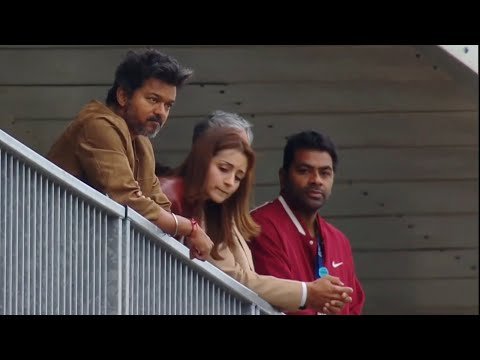 CM Vijay & Trisha Watching Ajith London Car Race ❤️ Ajith Kumar London Car Race 🔥