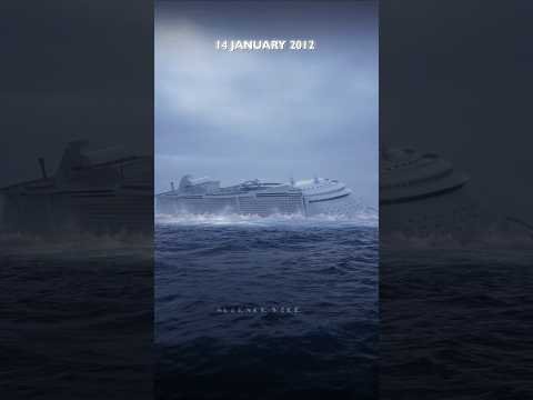 Titanic  से भी बड़ा Cruise ship इटली के पास जाकर डूब  गया|| 😲 #shortsvideo #facts #ship