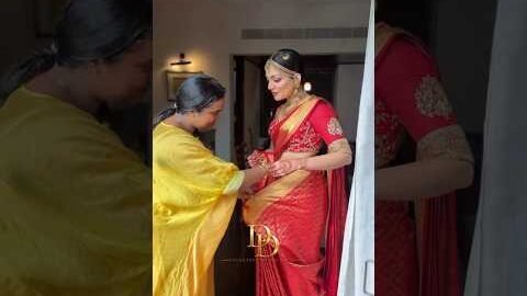 Saree Draping for Ahaana Krishna ❤️ #ahaanakrishna #edit #viral #shorts #trending #new #saree