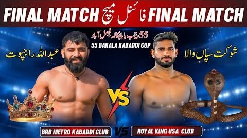 Final Match BRB Metro Club 🆚 Royal King USA Club | Rajput 🆚 Sapa Wala 19 September 2026