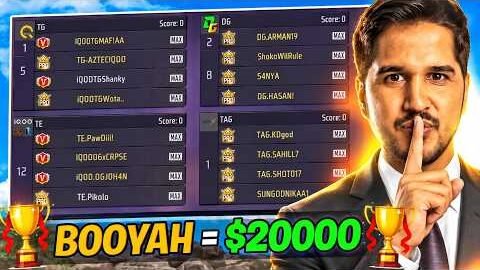 BOOYAH = 20000 💰 I SECRETLY HOSTED FFMIC TOURNAMENT 🔥 WHO WON ?