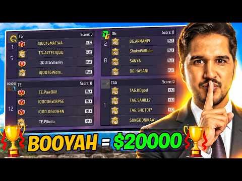 BOOYAH = 20000 💰 I SECRETLY HOSTED FFMIC TOURNAMENT 🔥 WHO WON ?