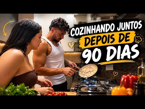 FIZ A COMIDA PREFERIDA DELE! 😍* cozinhando juntos depois de 90 dias*