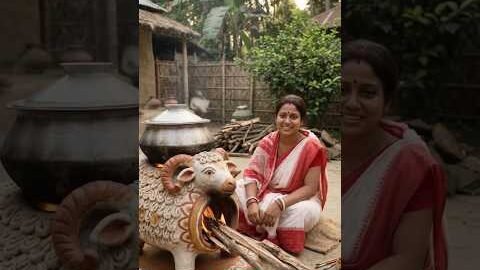 ভেড়ার আকৃতির এই মাটির চুলা #chulha #viral #desi #oldculture