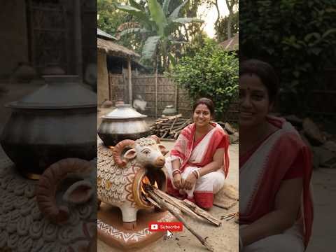 ভেড়ার আকৃতির এই মাটির চুলা #chulha #viral #desi #oldculture