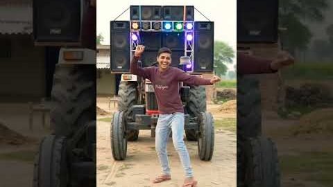 made a tractor-Dj from mud 🔥 Then the desi dance started #mudDj #dj #tractor wala #dj #mitti ka dj