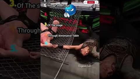 😨😱Roman Reigns Spear Went Through EVERYTHING…🔥 #wwe #wrestling #wwefan #wwe2k22