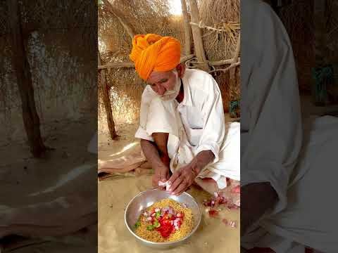 रेगिस्तान में बनाया दोपहर का नाश्ता 🥰 #food #desi #rajsthan #villagelife #namikin#registhan#youtube