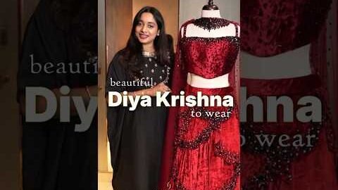 Beautiful Diya Krishna’s Outfit for Ahaana Nimish Sangeet Night ✨ #shorts#viral#trending#new#latest