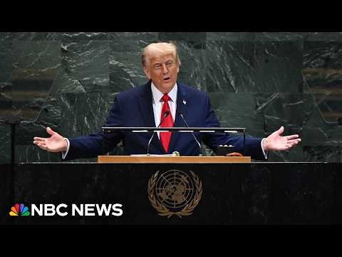 LIVE: Trump delivers remarks at United Nations General Assembly | NBC News