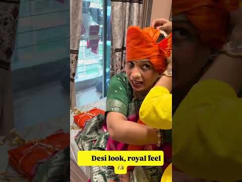 #Desi look, royal feel 👑