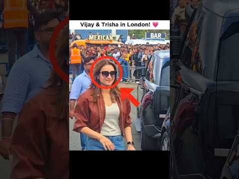 Vijay & Trisha in London ♥️ #shortsfeed #vijay