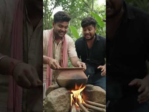Jungle Mein Desi Jugaad Se Chicken Cooking 😱🔥 | Village Survival Mystery #shorts