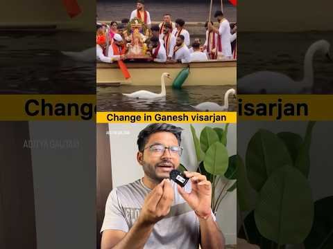 Ganesh visarjan in foreign river | Nobody knows real meaning of this festival #ganeshvisarjan
